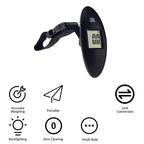 Luggage Weight Scale, 10pcs 40kg/100g Portable Luggage Scale High Precision Travel Digital Hanging Scales with Webbing Belt LCD Digital Electronic Luggage,for Travel