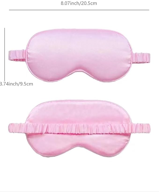 10 Pack Sleep Mask,Silk Eye Mask,for Night Sleeping,Office, Travel,Party Games,Suitablefor Men/Women (Pink)