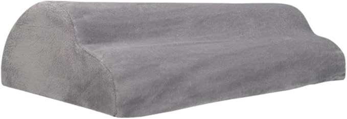 Foot Rest Under Desk Ergonomic Footrest Cushion Pillow Leg Rest Support Flannel Foam Material Suitable for Office Home Car Airplane Travel Men Women, Dark Gray