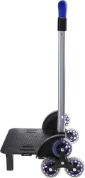 Backpack Trolley with Wheels, Foldable Luggage Trolley,6 Wheels Rolling-Luggage Carts, Aluminium Alloy Travel Hand Trolley for Bags Lunch Backpack