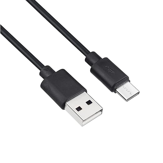 Smays USB to USB C Cable 6ft 5-Pack, Type C Phone Charger Cord Bulk, Black