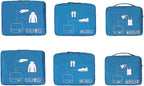Packing Cubes Set Travel Luggage Organizers Suitcase Lightweight Accessories (Sky Blue)