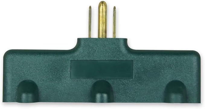 OSKOS 3-Prong 3-Outlet Extender Adapter, Heavy Duty Triple Grounding Outlet. 5 Pack