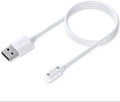 TiMOVO Charger Compatible with YAMAY VeryFitPro SW021/SW01/Willful SW023/SW025/Letsfit ID205L/Letscom ID205S/ID216/Umidigi Uwatch 3/Uwatch GT, Magnetic USB Charging Power Cable Cord 3.3ft, White