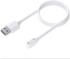 TiMOVO Charger Compatible with YAMAY VeryFitPro SW021/SW01/Willful SW023/SW025/Letsfit ID205L/Letscom ID205S/ID216/Umidigi Uwatch 3/Uwatch GT, Magnetic USB Charging Power Cable Cord 3.3ft, White
