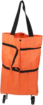 Alipis Portable Shopping Cart Folding Wheel Tug Bag Luggage Carrier Compact Trolley for Shopping Travel Sports Camping for Ages