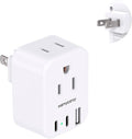 HANYCONY US to Japan Plug Adapter, Japan Power Travel Adpter with 2 Outlets 3 USB Ports(2 USB C), Type A Plug Adapter for Amercian USA to Japanese China Canada Mexico Philippines Peru