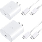 45W Super Fast USB-C Wall Charger for Samsung Galaxy S26 Ultra/S26/S26 Plus/S26/S25 S24 S23 S22 Ultra/S25 S24 S23 S22 S21 S20/Note 10/20, Tab S8/S7, PPS 45 Watt Charger Block with 6.6FT Cable-White