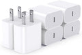 USBC Charger Block for iPhone 17 Charging Plug,MFI Certified Fast USB C Wall Cube 6Pack Power Adapter for iPhone 17/Air/16/16E Pro/Plus/Pro Max/15/14/13/12/11,for iPad Air/Mini USB-C Charge Brick Box
