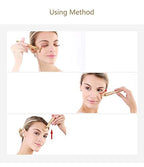 Beauty Bar 24k Golden Pulse Facial Massager, T-Shape Electric Sign Face Massage Tools for Sensitive Skin Face Pull Tight Firming Lift