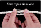 Clothesline Clothes Drying Rope Portable Travel Clothesline Adjustable for Indoor Outdoor Laundry Clothesline, Perfect Windproof Clothes Line, Hanger for Camping Travel & Home Use