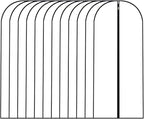 Garment Bags for Hanging Clothes 12 PCS Transparent Dress Bag for Traveling Garment Bag for Dresses Long Clothes Storage Bags with Full Zipper for Long Dress Costumes Gowns Coats 24''x54''