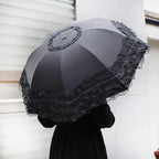 WANLIAN Folding umbrella Travel Umbrella Folding UV Resistance Lace Parasol Umbrella Sun Umbrella For Women Girls sunshades with lace decoration