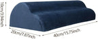 Foot Rest Under Desk Ergonomic Footrest Cushion Pillow Leg Rest Support Flannel Foam Material Suitable for Office Home Car Airplane Travel Men Women, Dark Blue