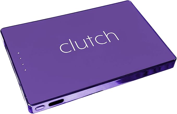 Clutch - Pro USB-C Portable Charger - Compatible with iPhone 15, 16, 17 & Android Devices - Power Bank Magnetic Battery - TSA Travel Approved - USB Rechargeable - Built-in Cable - 5000 mAh - 3.7oz