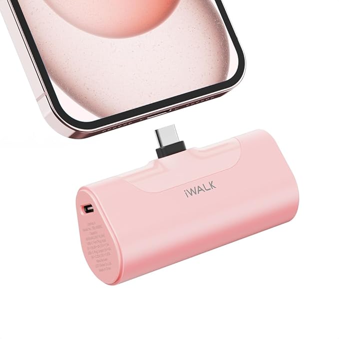 iWALK 4500mAh Portable Charger & 10000mAh Power Bank with Built-in Plug & Cable, Compatible with iPhone 15/16/16 Plus/16 Pro/16 Pro Max, Samsung Galaxy S25/S24/S23 Android