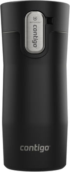 Contigo AUTOSEAL West Loop Vacuum-Insulated Stainless Steel Travel Mug with Easy-Clean Lid, 12oz, Matte Black