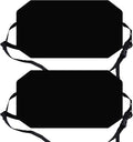 Airplane Foot Hammock for Plane Travel Ajustable Foot Rest for Plane Comfort Sling Travel Essentials for Adult Long Fling Accessories 2 Pack(2 Pack Black)