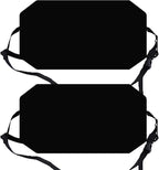 Airplane Foot Hammock for Plane Travel Ajustable Foot Rest for Plane Comfort Sling Travel Essentials for Adult Long Fling Accessories 2 Pack(2 Pack Black)