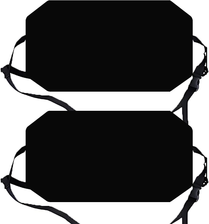 Airplane Foot Hammock for Plane Travel Ajustable Foot Rest for Plane Comfort Sling Travel Essentials for Adult Long Fling Accessories 2 Pack(2 Pack Black)