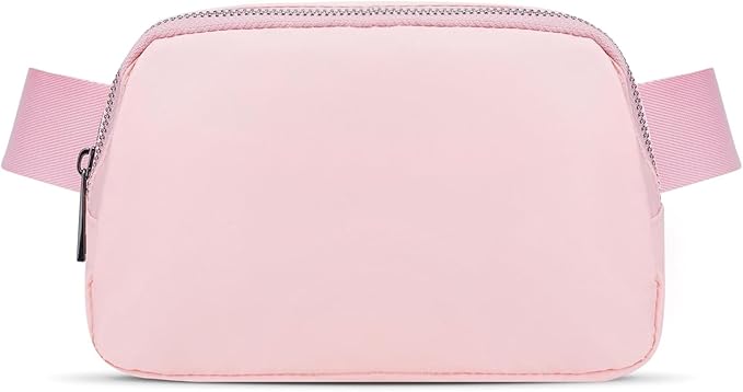 JSJ Mini Fanny Pack for Women & Men,Valentines Day Gifts for Girls Teens Kids Daughter Sister Her,Trendy Stuff Crossbody Bags Cute Everywhere Belt Bags.(Pink)