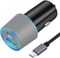 45W Fast USB C Car Charger for Google Pixel 10/10 Pro/10 Pro XL/9/9a/8/7, Galaxy S26+/S25 Ultra, Looptimo Android Phone Plug PD & QC3.0 Cigarette Lighter Adapter with Rapid Charging 3.3ft Type C Cable