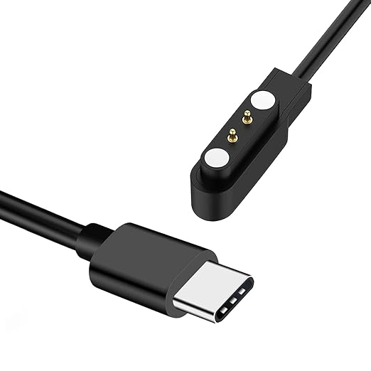 K52 K56 Pro Smart Watch Charger, [2-Pack] Type C Charger for SUNKTA/ESFOE/Linwear/ATEVENSE/EIGIIS/SENBONO K52 K56 Pro Smartwatch USB-C Magnetic Charging Cable