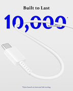 25W Type C Charger Fast Charging 10 ft, USB C Charger Block & Android Phone Chargers Cord 10 Foot for Galaxy S25 Ultra/S25/S25+/S24 Ultra/S24/S24+/S23/S22 Ultra-White