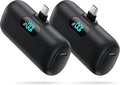 [2 Pack]Small Portable Charger for iPhone 17/16/15 Series,5000mAh 3A PD USB C Power Bank, Mini Travel Essentials Battery Pack for iPhone 17/17 Pro/16/16 Plus/16 Pro/15 Pro Max,Samsung,Android/LG etc