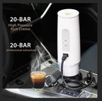 TN TONNY Portable 12V Coffee Maker Espresso Coffee Machine, In Car/Truck Use Portable Travel Capsule Coffee Maker, Compatible with Original NS Capsules and Coffee Powder