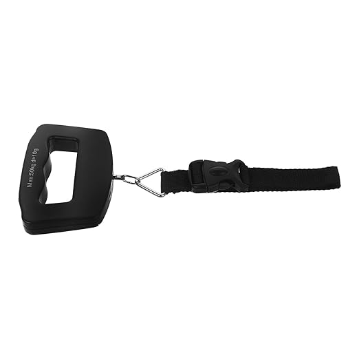 HOMSFOU Digital Luggage Scale with Large Webbing Hook, Portable Handheld Electronic Weight Scale with LCD Display for Travel Suitcases and Baggage Weighing