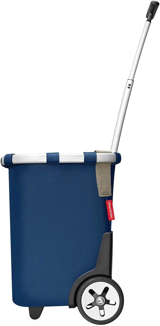 reisenthel carrycruiser Dark Blue - Portable Shopping Trolley with Sturdy Aluminum Frame, Shoulder Strap and Removable mesh Inner Bag -Water-Repellent