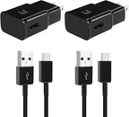 Fast Charger Andriod, Type C Fast Charger with 5FT C Type Fast Charging Cable for Galaxy S10/S9/S8/S10e/S10+/S8+/S9+/Note 8 9 10 20/S22/S21/S21+/S21 Ultra/ S20-Black