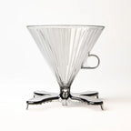 DIVVI Dual Cup Pour Over Coffee Dripper, BPA-Free, Large Capacity, Filter #4, Brew on Two Cups or One, No Carafe Needed, Fits Most Mugs, Portable, Easy to Clean & Dishwasher Safe Coffee Maker