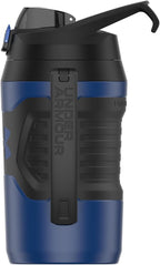 Under Armour Insulated Water Bottle with Handle & Fence Hook, Half Gallon Sports Water Jug, Leak-Resistant & BPA-Free for Baseball, Football & Gym - Royal/Black, 64oz
