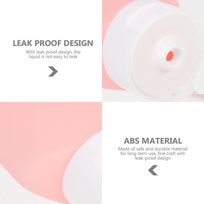 3pcs 60ml Refillable Travel Lotion and Shampoo Bottles with Flip Caps, Leak-proof Squeezable Toiletries Containers for Travel and Outdoor Use