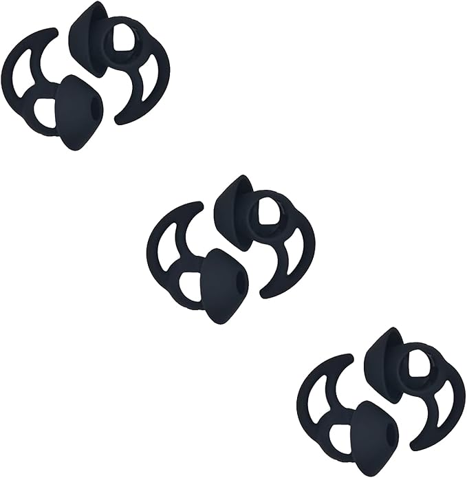 Medium Replacement Earbud Tips Silicone Ear Tips Compatible with Bose Quietcomfort and Sport Headphone Earbud Covers Ear Bud Tips 3 Pairs