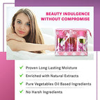Bath & Body Care Travel Set Pea Flower Scent Home Spa Set with Body Lotion, Shower Gel and Fragrance Mist