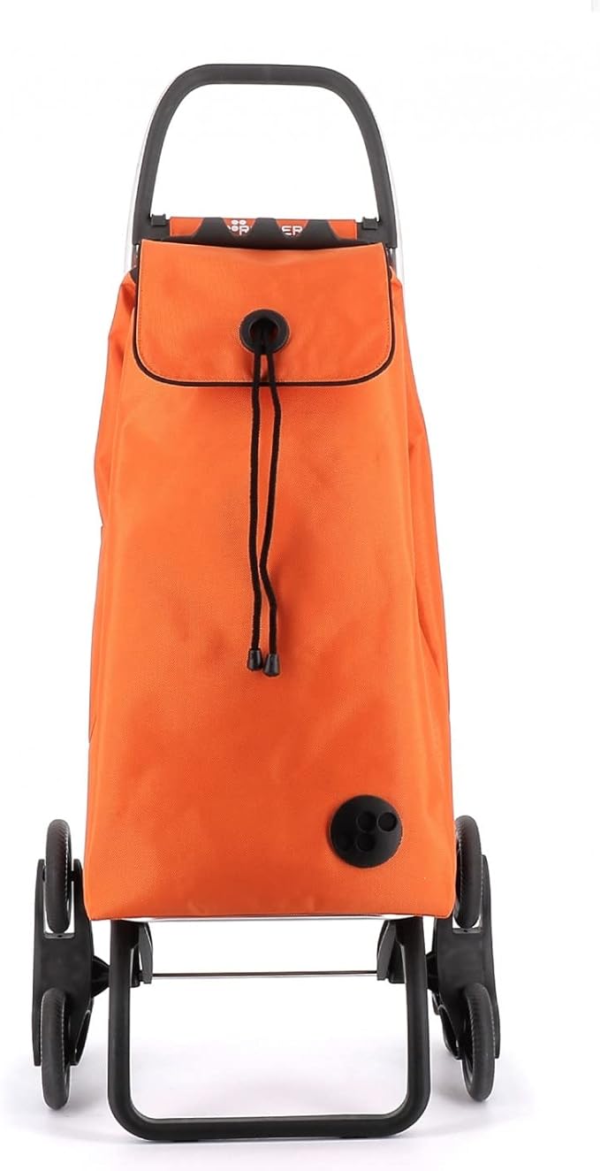 Rolser I-Max MF 6 Wheel Stair Climber Foldable Shopping Trolley - Orange