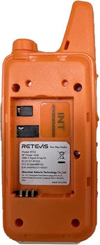 Retevis RT22 Rechargeable Walkie Talkies, Long Range Two Way Radio for Adults, Portable Handheld Radio, Voice Activated, Emergency Alarm, Upgraded Type-C Charing, Outdoor Hiking Travel(4 Pack, Orange)