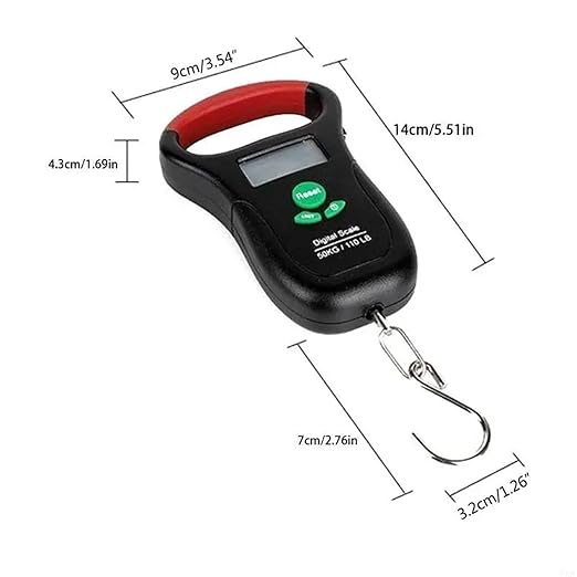 Luggage Weight Scale, Handheld Digital Luggage Scale with Grip for Travel Portable Electronic Weighing Suitcase & Bag 110Lb/50kg Lightweight,for Travel