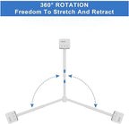 Electrical Outlet Extender Features USB-A,USB-C,2 AC Outlets,Wall Power Socket Expander Stick,Extendable Rotating Electric Outlet Plug Adapter Nightstands,Sofa,Desks and More Hard to Reach Space (A01)
