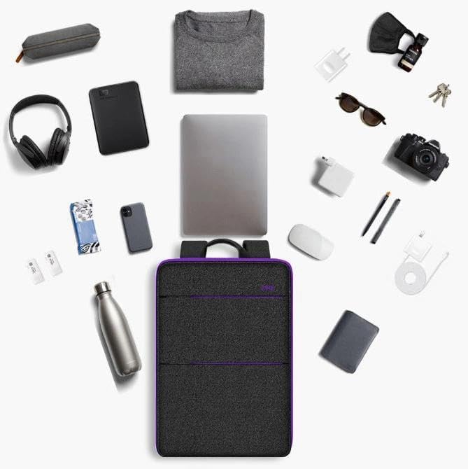 ZINZ Slim & Expandable Laptop Backpack 15 15.6 16 Inch Case, Water Resistant Travel Backpack Compatible with MacBook Pro/Neo 16" 15", Dell XPS 15 16 and Most 15" 15.6" 16" Notebooks，B01PU01