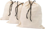 Organic Cotton Dust Proof Storage Bags for Handbags - Large Purse Storage Bags - Dust Bag Cover for Expensive Purses & Handbags - Extra-Large Cotton Drawstring Storage Bags (3 Bags - 26"x20")