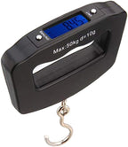 Digital Luggage Scale 110lb /50kg, Portable Mini Electronic Scale with Fishing Hook Tare Function Backlit LCD Display for Home Farm Factory Hunting Outdoor C42
