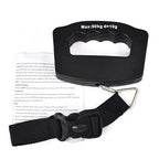 Portable Handheld Accurate High Precision Digital Travel Suitcase Luggage Weighing Electronic LCD Display Scale with Strap Upto 110 Pound Selectable Weigh Units