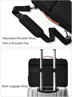 zhongningyifeng Business Laptop Sleeve Briefcase 14/15.6 Inch, Polyester Messenger Bag for Work, Travel, Commute