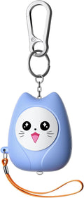 ESSAGER Personal Safety Alarm for Women, 130dB Loud Siren, Replaceable Battery, Built-in LED Light, Portable Keychain & Carabiner. Self Defense Security Alarm for Kids, Seniors (Blue)