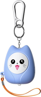 ESSAGER Personal Safety Alarm for Women, 130dB Loud Siren, Replaceable Battery, Built-in LED Light, Portable Keychain & Carabiner. Self Defense Security Alarm for Kids, Seniors (Blue)