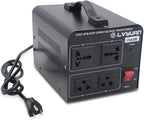 Cantonape Voltage Transformer Converter 1500 Watt Step Up/Down Convert from 110-120 Volt to 220-240 Volt and from 220-240 Volt to 110-120 Volt with 2 US Outlets, 2 Universal Outlets